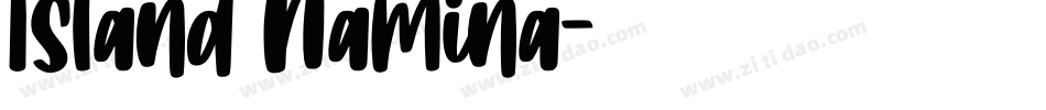 Island Namina字体转换